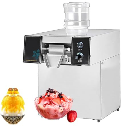 Tritaghiaccio elettrico commerciale e rasoio, perfetto per coni di neve, ghiaccio rasato e tè al latte, ideale per casa, camion alimentari e ristoranti