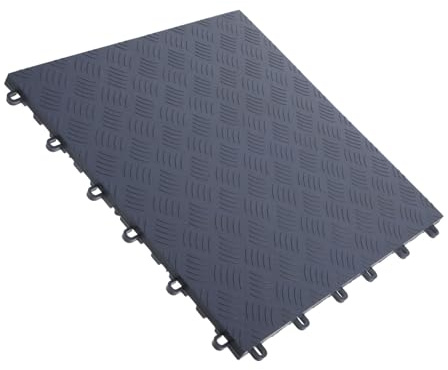 SHINEOFI Piastrelle Pavimento Garage Interbloccanti Antiscivolo Spessore Grigio Tappeto Puzzle Resistente e Facile Installare per Box e