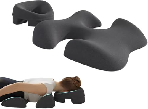 Ahuuen Almohada Masajeadora - Reposacabezas de Masaje Abajo - Cojín Suave Ajustable De Espuma Viscoelástica para Pecho Accesorio De Recuperación SPA En Casa Abajo para Mujeres Y Hombres