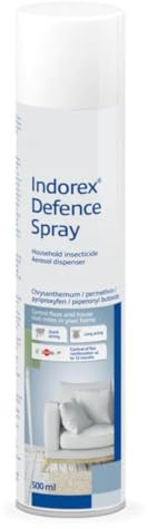 Indorex Defence Flea Spray for Home – Kills Fleas & House Dust Mites, Long-Lasting Protection Up to 12 Months | Pet-Safe Household Flea Treatment 500ml