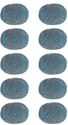 Pocoiau Pack of 10 Sturdy Metal Steel Wool for Cookware Outdoor Cooking Items