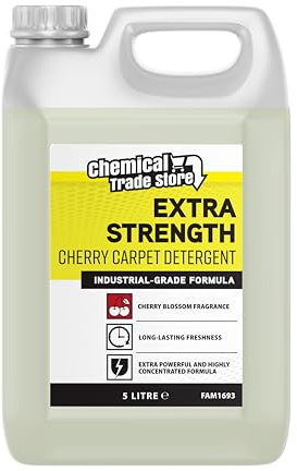 Chemical Trade Store - Carpet Detergent Shampoo 5L - Deep Cleaning Solution for Carpets, Rugs, Upholstery & Fabric - Removes Stains & Odours (Cherry Blossom)