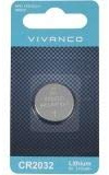 Vivanco 38030 Lithium Knopfzelle CR2032, 210 mAh, 3V