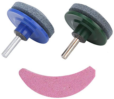 3Pcs/Set Affilacoltelli universale per tosaerba, affilatura affilatura Pietra Utensile da giardino Accessorio per affilatura, lucidatura di metallo Trapano Trapano a mano Trimmer Rass, falce, macchina