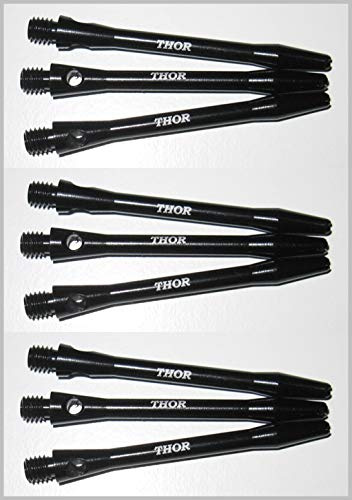 THOR-DARTS ®™ Aluminiumskaft 47 mm medium/35 mm korta dart aluminiumskaft