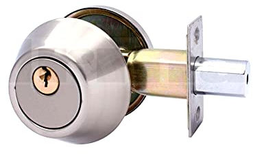 Riegelschloss 85mm Türzusatzschloss Zusatzschloss Außenzylinder Drehknauf