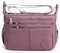 FANDARE Léger Sac à Bandoulière Femme Sacs D'épaule Sling Porté Epaule Sacoche Imperméable Nylon pour Voyage École Sports Achats Crossbody Bag Rose