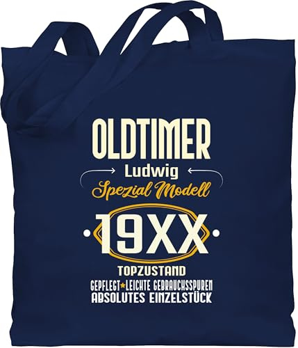 Geschenk mit Namen personalisiert by Shirtracer - Baumwolltasche - 50. Geburtstag - Oldtimer Spezial Modell 1976 - zum Fünfzigsten - eigener Name - hell