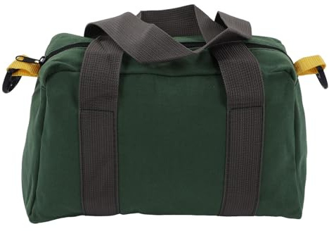 Fafeicy Bolsa de Herramientas de Lona, Bolsa de Herramientas de Boca Ancha, Impermeable, Portátil (16 pulgadas / 40,6 cm)