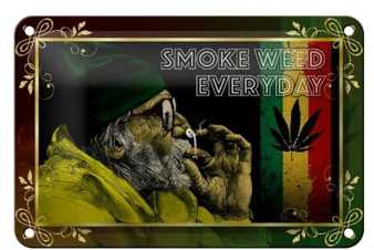 FEMER Blechschild Cannabis 18x12cm Smoke Weed Everyday