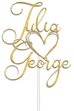 KreateSquare Personalised Cake Topper, Custom Name Party Cake Decoration