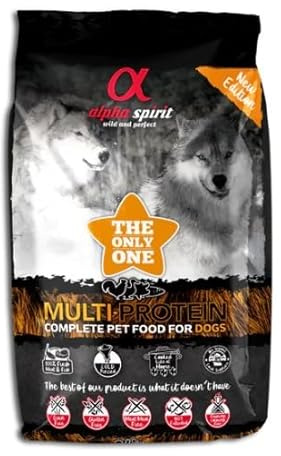 Alpha Spirit Multiprotein Trockenfutter für Hunde (3 kg)