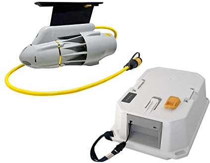 AMAZWI Surfbretter Flosse unter Wasser DC24V DC12V Batterie Elektrische Flosse Stand Up Paddle Board Schubmotor SUP Surf Kayak Surfboard Propeller 240W 360W Leicht und tragbar