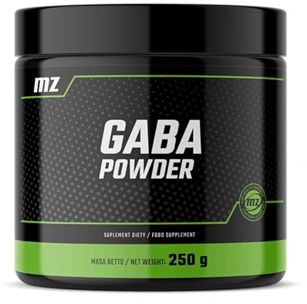 GABA-pulver 250 g - Gamma-aminosmörsyra 600 mg per portion - 416 portioner per förpackning - Veganskt och utan tillsatser - Stödjer avslappning och välbefinnande - av MZ