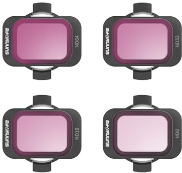 Camera Lens Filters Compatible for DJI AVATA 2,UV CPL ND8 ND16 ND32 ND64 ND128 ND Filter Set,Optical Glass Filter Drone Lens Accessory (ND Set (ND8+ND16+ND32+ND64))