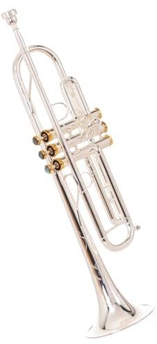 Trompeteninstrument Versilbertes Handgeschnitztes Horn B-Trompete Leistungsniveau