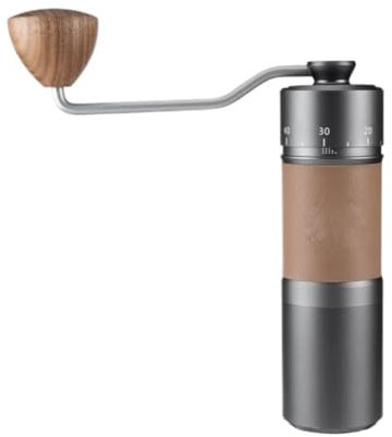 EOTRERANQ Molinillo de café Manual Válvula reguladora Externa Molinillo de café con manivela Núcleo de molienda de Acero Inoxidable 420 Molinillo de café de Mano Molinillo Molinillos