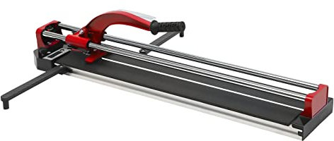 Fliesenschneider Manueller Fliesenschneidmaschine Fliesenstärke 15mm, Profi Fliesensäge Handfliesenschneider für Keramikfliesen, Bodenfliesen Schnitte Rot