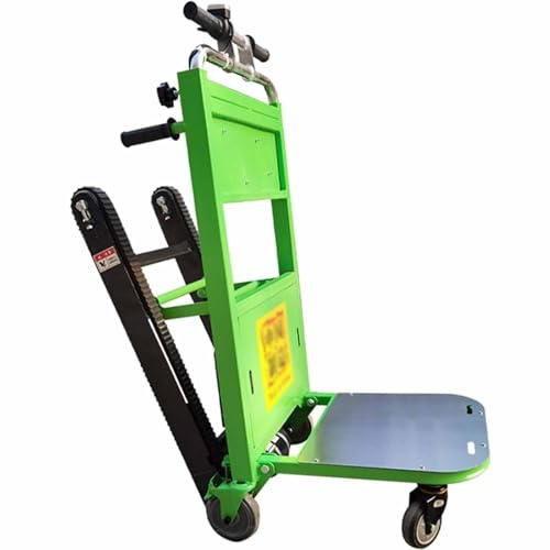 Generico Carrello Saliscale Elettrico Carrello Saliscale Elettrico capacità di Carico 250kg E Batteria Rimovibile Motore Brushless Carrello per Sacchi Oggetti Pesanti su E Giù Scale,C