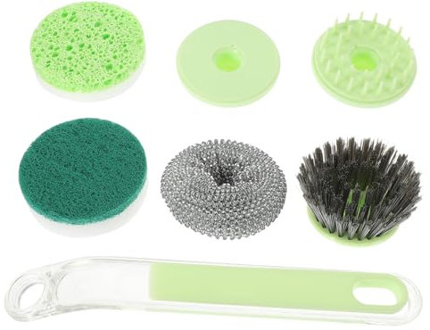 Alipis Long Handle Dish Brush Scrub Brush Wire Mesh Dish Scrubber Washing for Kitchen Cleaning