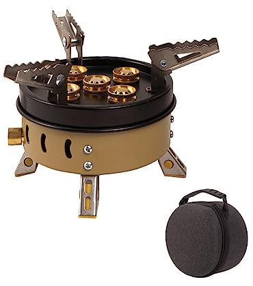 Réchaud de camping portable compact accessoire de cuisine touristique pliable haute puissance pique-nique randonnée four à gaz cuisinière à gaz
