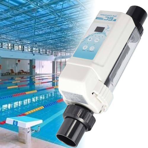 Nicvrea Générateurs De Chlore Au Sel d'eau Salée De Piscine, Chlorateur De Sel, 8/16/12/20g/h Générateur De Chlore Spa électrolyseur Chlorateur De Sel De Piscine pour Piscine De Spas,20g/h