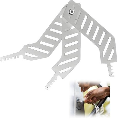 Lock Pick Set, Lock Picking Kit with Stainless Steel Master Key Decoder, 3 in 1 Picking Tool, Portable Folding Multi Tool, Picking Kit for Beginners for Home, Office, and Outdoor Use