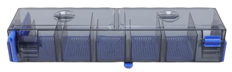 Luocute Aquariumfilter, Externer Filter für Aquarium Double Suspension Wasserfall Progressive Filtrationssystem Fischtank Am Filter Hängen (EU-Stecker 220V)