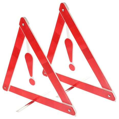 MOTHNUR 2 Piezas Señales De Advertencia para Coche Triángulo De Advertencia De Seguridad Vial Señal De Automático para Emergencias Carretera
