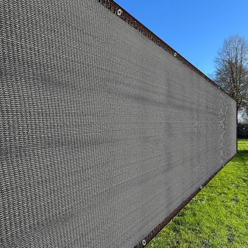 sourcing map Fence Privacy Screen 2m x 5m(10 Sqft) Shade Cloth Cover Mesh Fencing Mesh Shade Net Cover for Balcony Outdoor Deck Backyard Porch Plant, Black