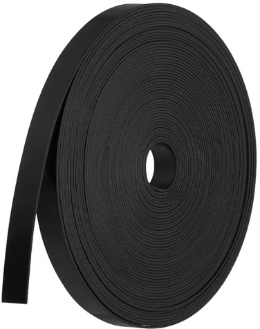 PATIKIL Magnetic Strip Roll, 32.8ft x 0.4 Fridge Magnets Tape Flexible Writable Dry Erase Refrigerator Magnet Sticker Label with Adhesive Back Sheet for DIY Craft Whiteboard, Black