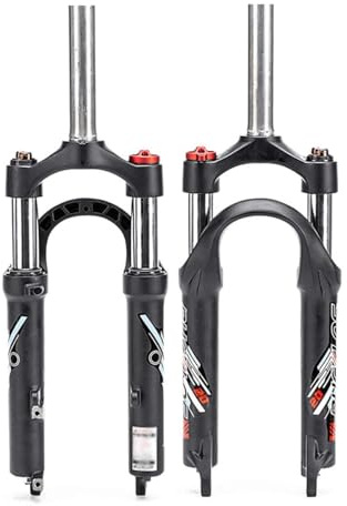 HWEVDHJ Federgabel 20 Zoll MTB-Fahrradgabel Scheibenbremse MTB-Gabeln 1-1/8 Gerades Rohr 50mm Federweg Fahrrad Vorderradgabel 9 * 100mm QR