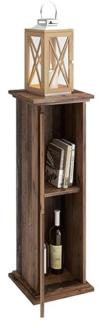 FMD Möbel Columna Decorativa, Madera de ingeniería, ca. 30 x 30 x 89 cm