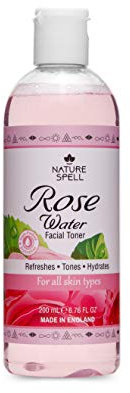 Nature Spell : Eau de Rose Pure Tonique Visage 200 ml, Restaure l'Équilibre du pH de la Peau, Convient à Tous Types de Peau, 100% Vegan, Fabriquée au Royaume-Uni