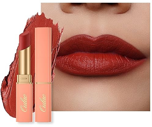 Oulac Rot Lippenstift und Blush, Matt Hochpigmentierter Geschmeidige, Multi-Use Blush Stick, Hydratisierte, Langanhaltend Lip Cream,für Wangen und Lippen, Vegane Tierversuchsfreie, 3.6g(Y05)
