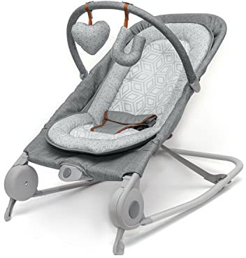 Summer 2-in-1 Wippe & Schaukel Duo, bequeme und tragbare Wippe und Schaukel für Babys inklusive weichen Spielzeugen und besänftigenden Vibrationen