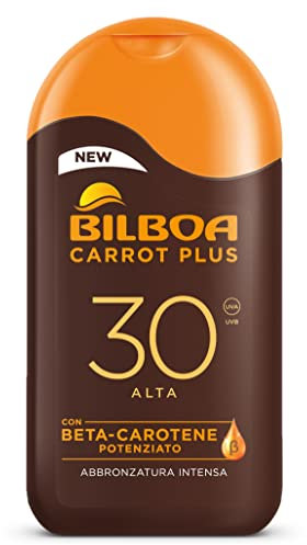 Bilboa - Gesichts- und Körperschutzmilch SPF 30 mit Vitamin C - Feuchtigkeitsspendend, pflegt und schützt - Ideal für empfindliche Haut - Dermatologisch getestet - 200 ml Flasche