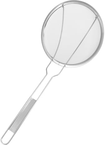 DOITOOL Schiumarola in Acciaio Inox Filtro Per Friggere E Cucina Colino Per Pasta E Verdure Design a Maglia Fine Manico Lungo Per Sicurezza 50X22Cm