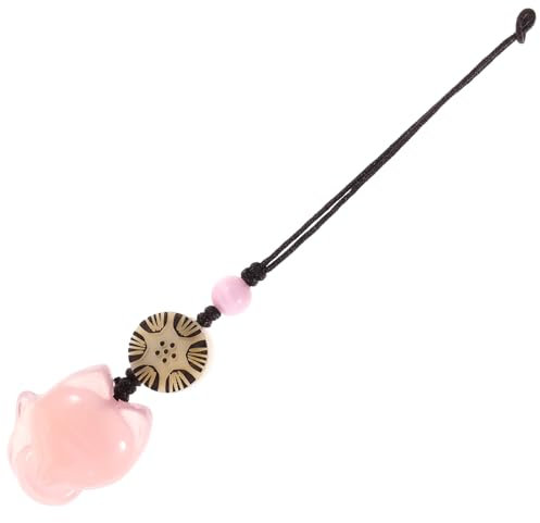 jojofuny 3piezas Colgante De Teléfono De Cartoon De Chalcedonia Natural Para Mujeres Accesorio Para Bolsos y Llaves Diseño Retro y Para Cumpleaños y