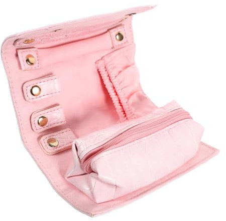 SOESFOUFU Reise Schmuck Organizer Tasche Faltbare Schmuck Aufbewahrung Für Halsketten Ohrringe Ringe Und Armbänder Multifunktional Und Kompakt Für Urlaub Und Alltag
