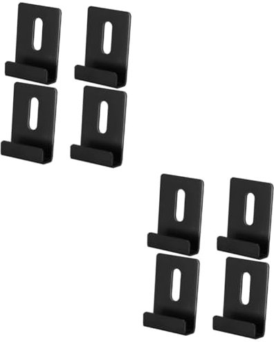 Gadpiparty 8 Stk Spiegelclip ankleidezimmer dekoration spiegelhalter wandspiegel duschspiegel schwere Spiegelbefestigungsteile Glashalter-Clips Badezimmerspiegel-Clips Rostfreier Stahl