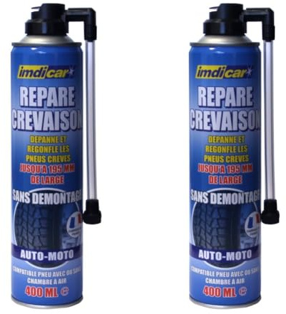 IMDICAR 162 Répare Crevaison 400ml (Lot de 2)