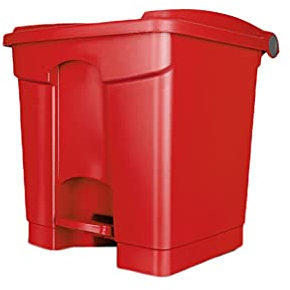 Contenedor de Basura Contenedores de Basura para Exteriores Contenedores de Basura de Plástico, Contenedor de Basura/Basura Cuadrado para Exteriores/Interiores con Tapa, Contenedor de Basura de Cocina