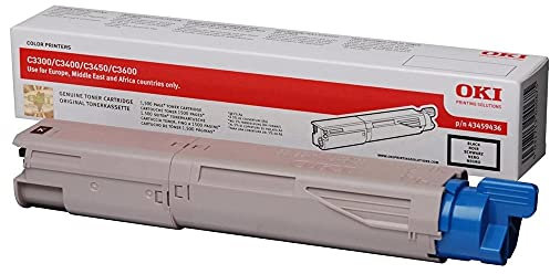 ECOPRO - Original Toner passend für OKI C3300 C3400 C3450 C3600 - Schwarz - 1.500 Seiten A4 - Code 43459436
