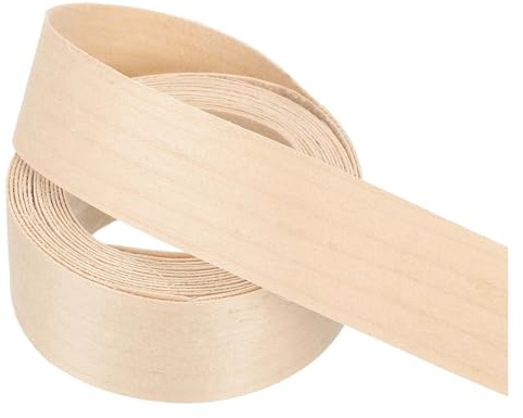 PATIKIL 25mm Maple Edge Banding,3 Meters Wood Veneer Tape Pre-glued | Flexible Plywood Edge Banding,with Hot Melt Adhesive,for Furniture Restoration,10 ft