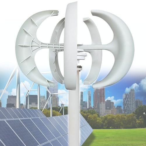 Aerogenerador, Generador De Viento Vertical, Aerogenerador Tipo Linterna, Generador De Energía Eólica Con Controlador, Kit De Generador De Turbina Eólica De 4000w/5000w/6000w,12V-6000W