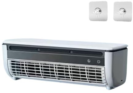 Condizionatore d'aria con ricarica wireless, condizionatore d'aria portatile wireless, aria condizionata da parete, condizionatores silenzioso da parete (White)