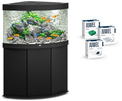 JUWEL Aquarium - Trigon 190 Kombination Schwarz Premium-Bundle
