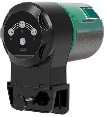 Dispensador automático de alimentos para peces, tanques de plastómero de gran capacidad, dispositivo temporizador para el hogar, oficina, acuarios, funciona con pilas, comederos de peceras