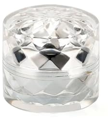10 pièces 5g Mini bouteille de crème for le visage pot vide Portable acrylique voyage baume à lèvres conteneur bouteilles rechargeables bouteille de Lotion Double couche(Silver)